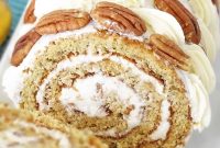 Banana Cake Roll Recipe with Cream Cheese Filling