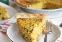 Vegan Broccoli Quiche with Plant-Based Ham and Cheese