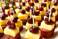 Smoked Sausage Bites with Cranberry and Cheddar