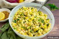 Summer Squash Pasta Salad with Fresh Basil and Lemon