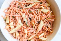 Crunchy Carrot Slaw with Tangy Lime Dressing