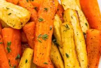 Oven-Roasted Honey-Glazed Carrots and Parsnips