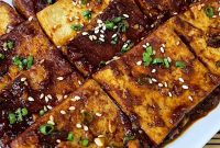 Dubu Jorim: Korean Braised Tofu in Soy-Garlic Glaze