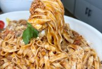 Creamy Bolognese Pasta Recipe