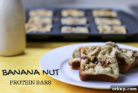 Homemade Gluten-Free Banana Nut Protein Bars