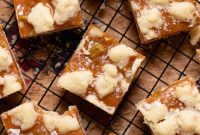 Salted Caramel Apple Bars Recipe with Buttery Crust
