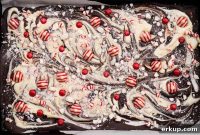 Homemade Peppermint Bark with White and Dark Chocolate