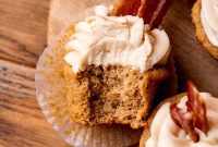 Maple Bacon Cupcakes with Candied Bacon