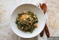Warm Quinoa Bowl with Roasted Asparagus and Bell Peppers