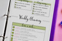 Printable Cleaning Schedule Templates: Daily, Weekly and Monthly