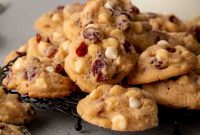 Soft and Chewy White Chocolate Cranberry Cookie Recipe