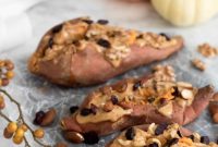Fall Stuffed Sweet Potatoes with Maple, Pecans and Cranberries