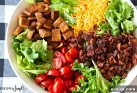 Classic BLT Salad with Homemade Croutons Recipe