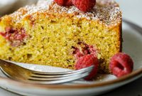 Raspberry Pistachio Layer Cake with Mascarpone Frosting