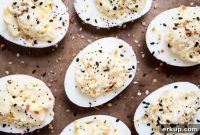 Keto Deviled Eggs with Everything Bagel Seasoning Recipe