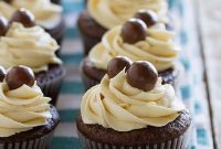 Chocolate Malt Cupcakes with Vanilla Malt Buttercream Frosting