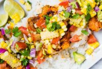 Blackened Cod with Avocado and Corn Salsa Recipe