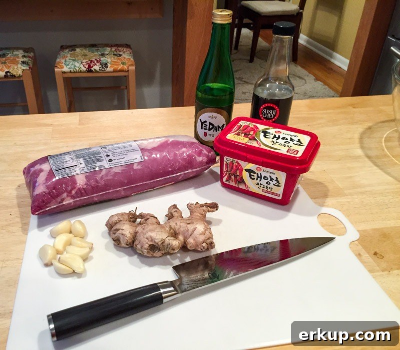 Jeyuk Bokkeum (Spicy Korean Pork) Recipe for the Big Green Egg 3 Spicy Korean Pork Stir Fry