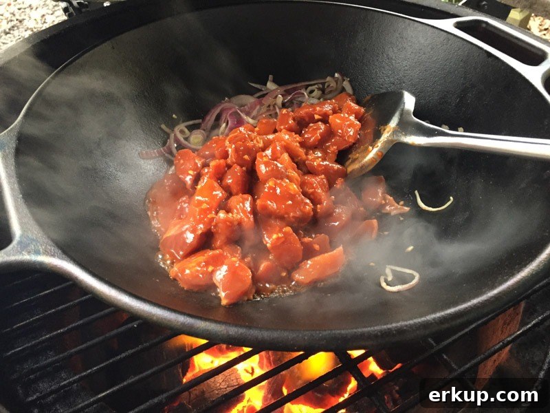 Jeyuk Bokkeum (Spicy Korean Pork) Recipe for the Big Green Egg 9 Spicy Korean Pork Stir Fry