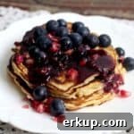 Pomegranate and Blueberry Pancakes
