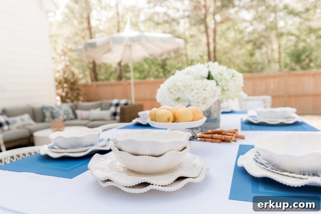 mothers day table outside