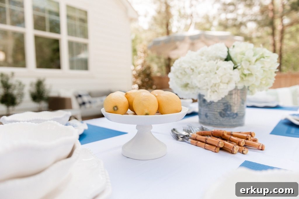 lemons on a table and flowers 