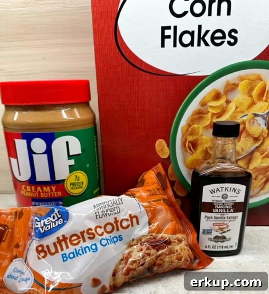 four ingredients you need to make cornflake cookies
