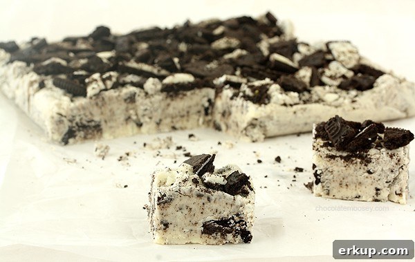 Oreo Fudge Recipe: No-Bake Cookies and Cream Squares 2 Oreo Fudge