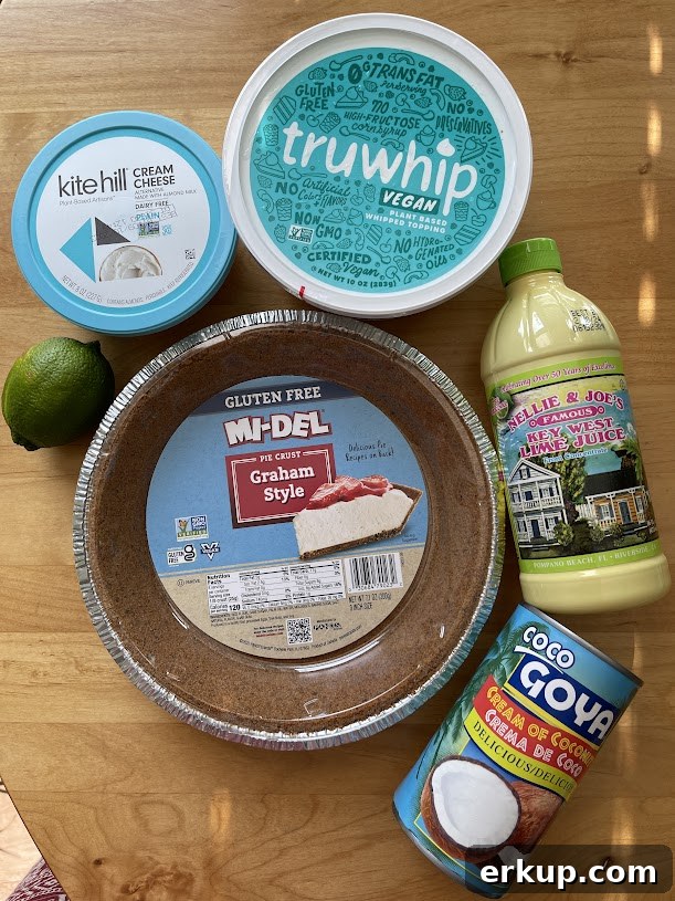 gluten and dairy free key lime pie ingredients