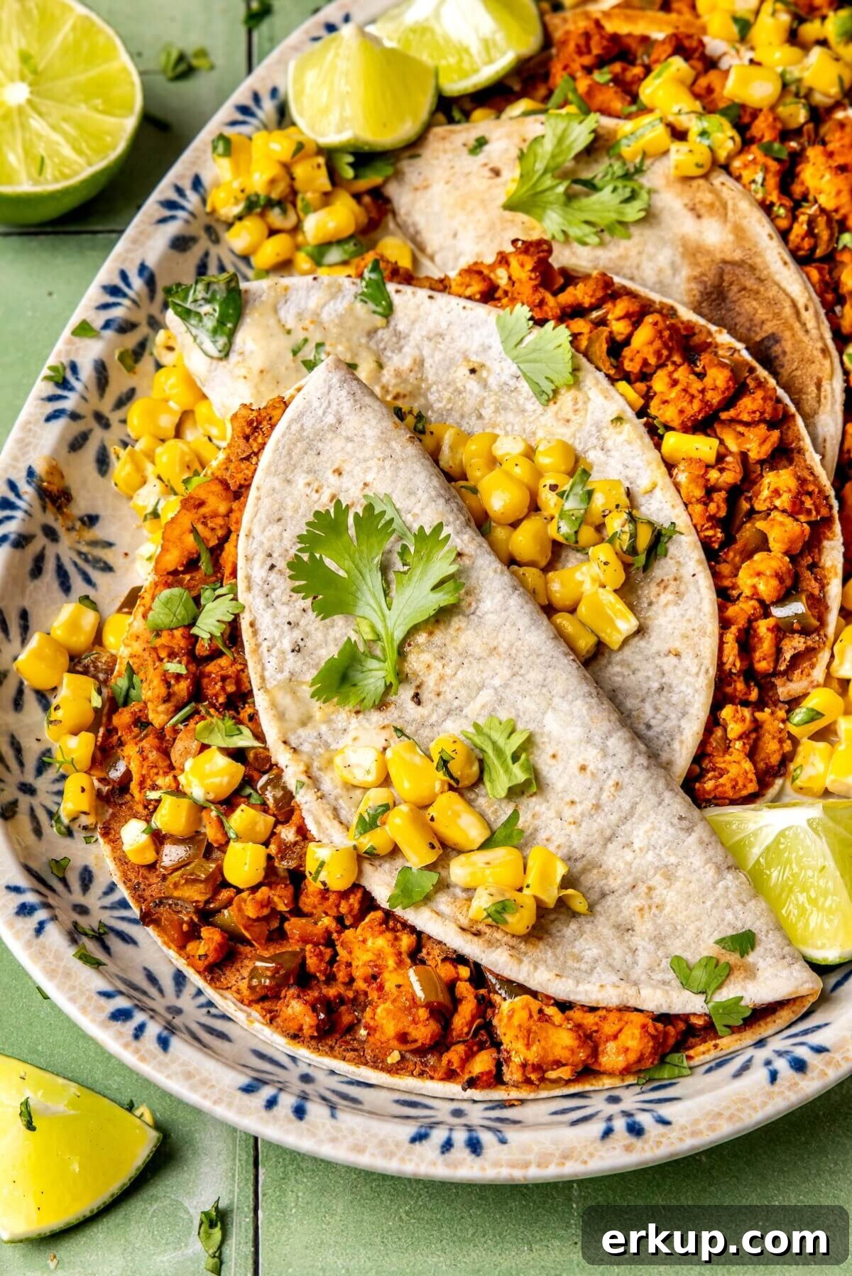 Street Corn Chicken Tacos - Olivia Adriance