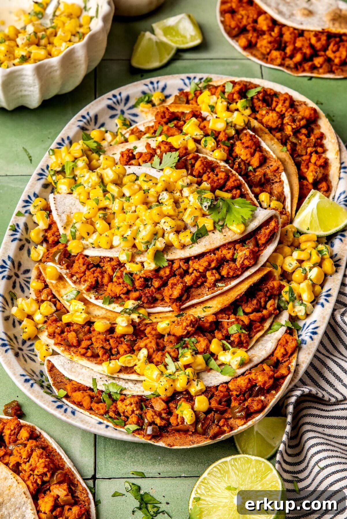Street Corn Chicken Tacos - Olivia Adriance