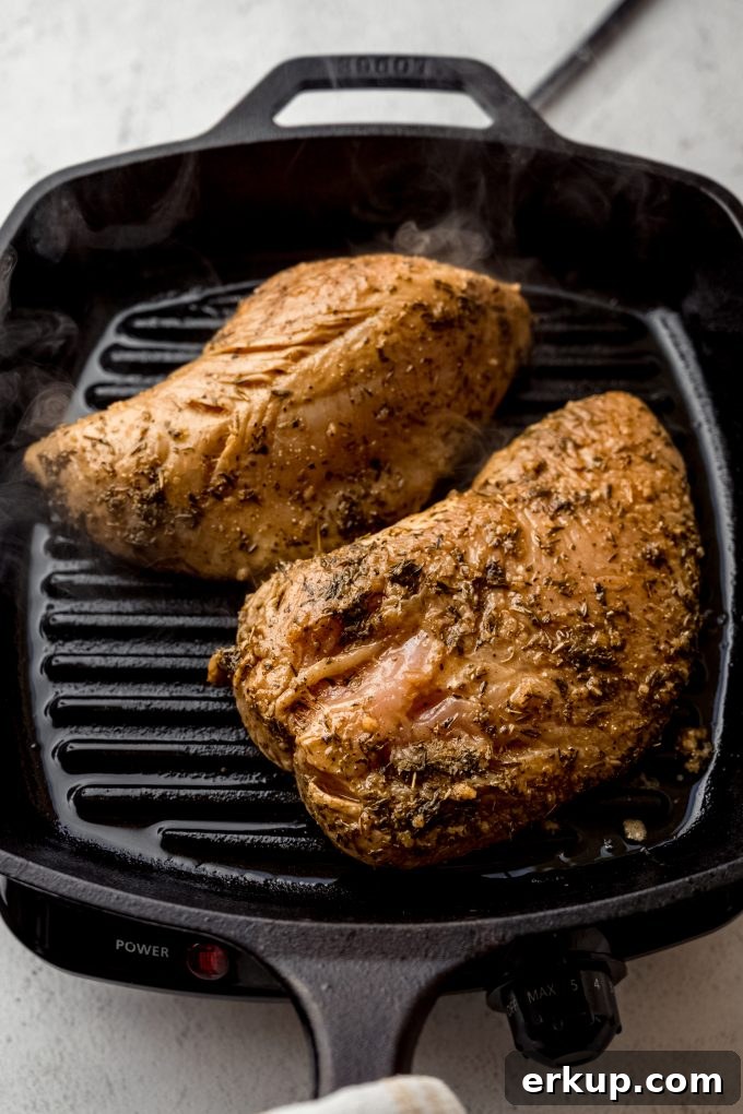 Juicy Oven-Roasted Turkey Tenderloin Recipe 9 Turkey tenderloins on a cast iron skillet grill.