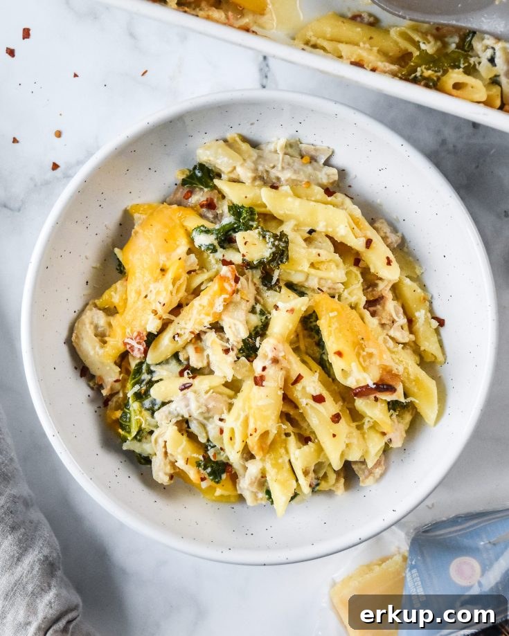 Image for Cheesy Chicken Bacon Ranch Kale Casserole