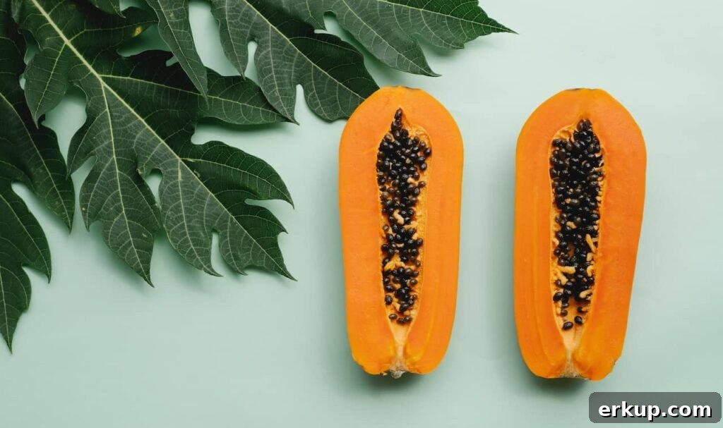 Papaya is a delicious fruit for September
