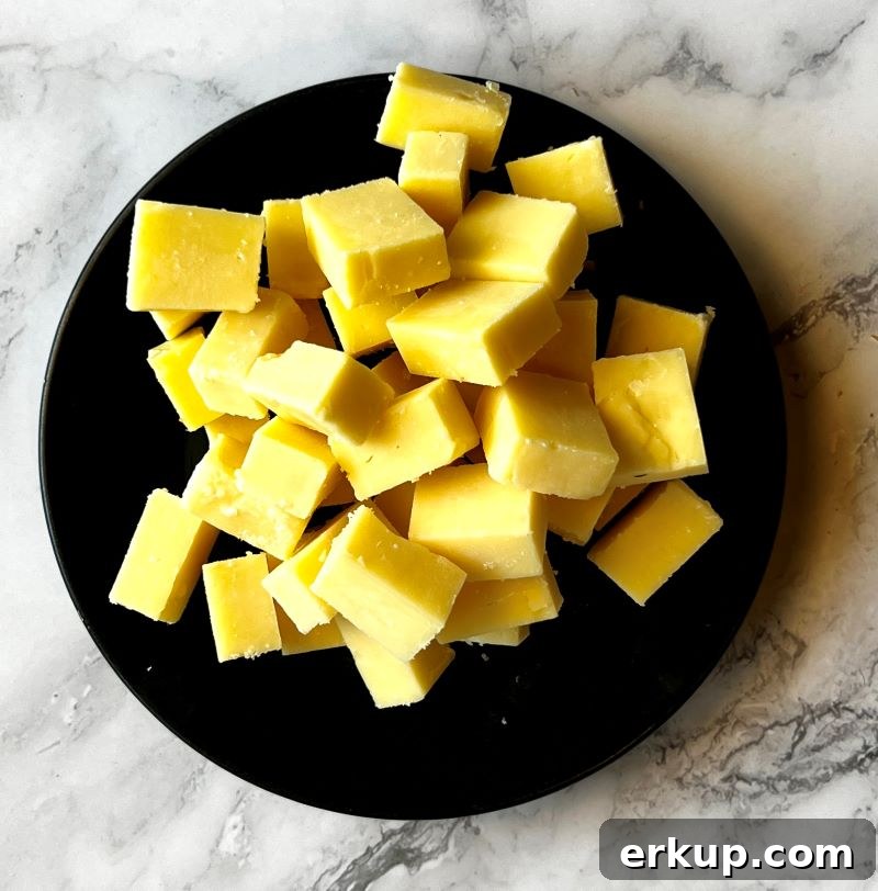 Cheddar cubes