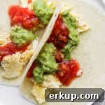 High-Protein Breakfast Tacos with Eggs and Avocado 8 The best breakfast taco recipe.
