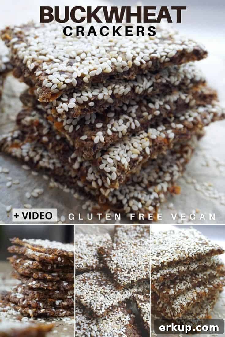 Healthy Buckwheat Crackers / Chips – gluten free vegan snack