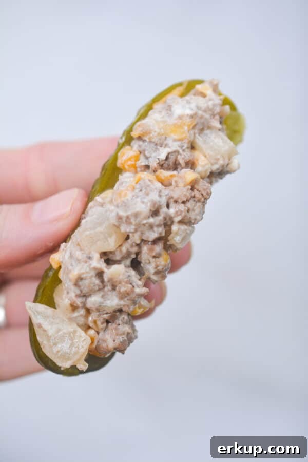 Keto Bacon-Wrapped Cheeseburger Pickle Poppers Recipe 7 img 14240 6