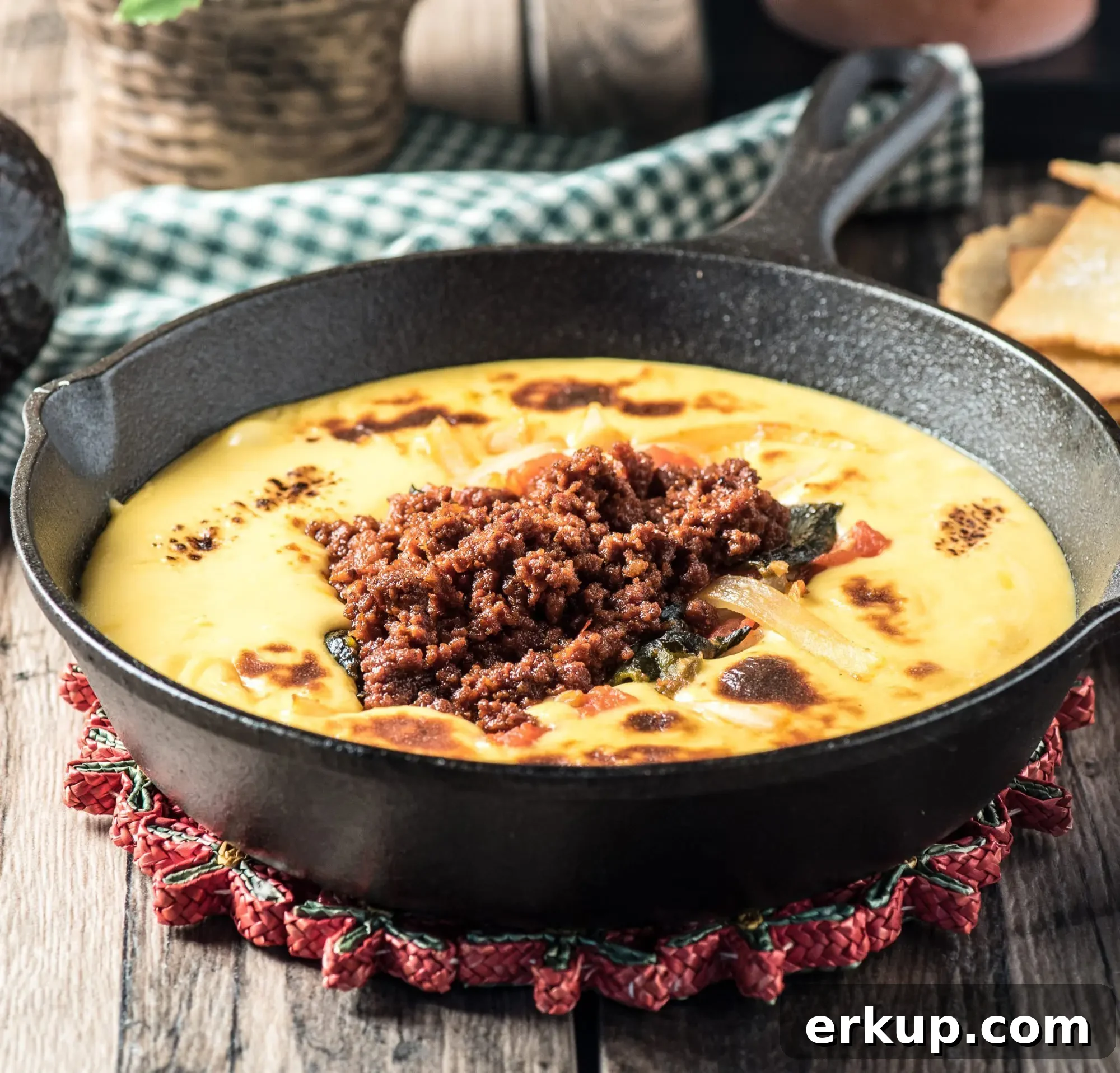 Queso Fundido plated