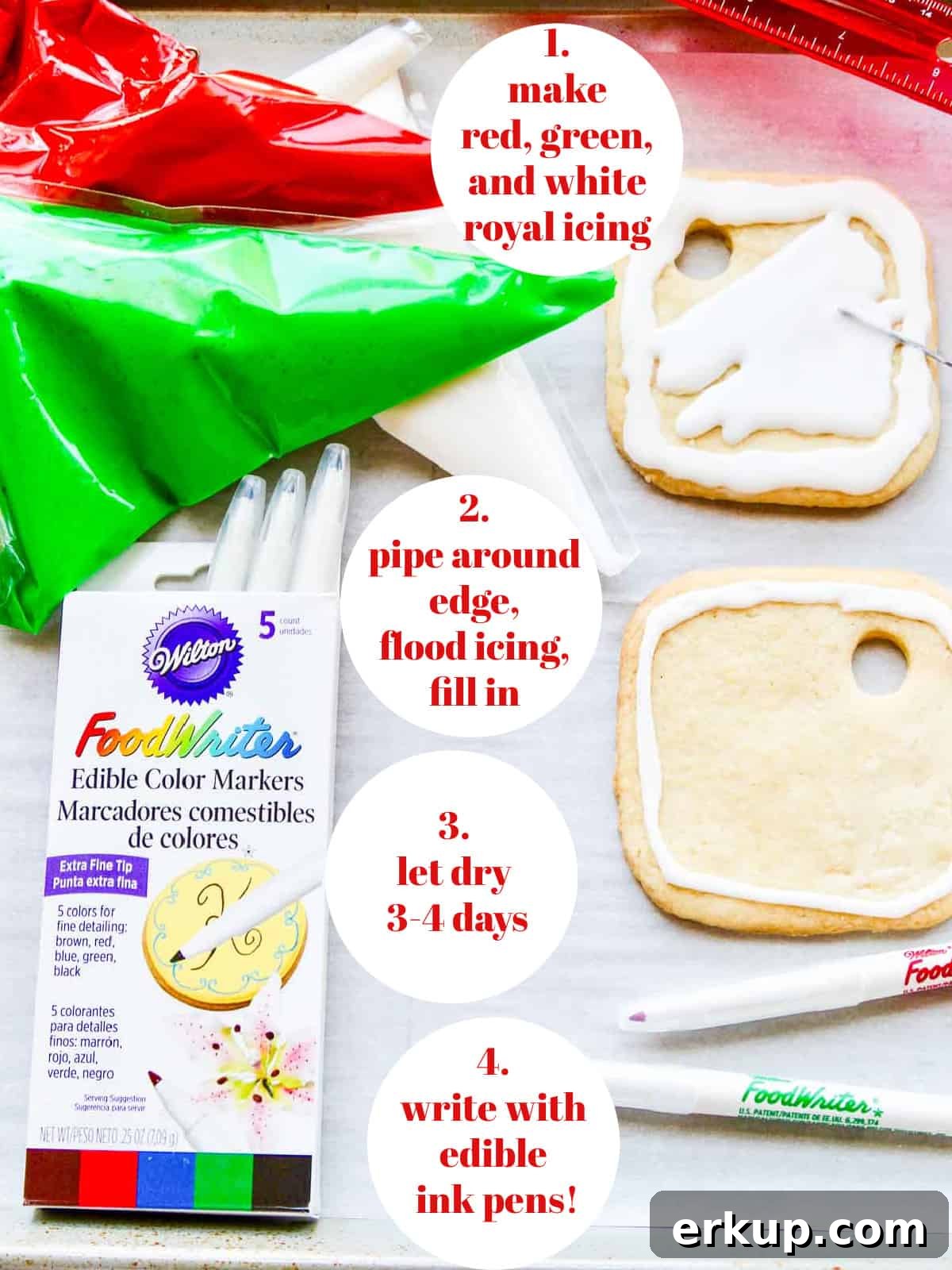 Santa's wish list cookies process