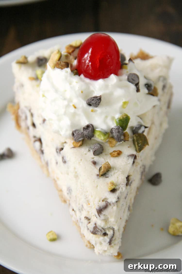 slice of cannoli pie