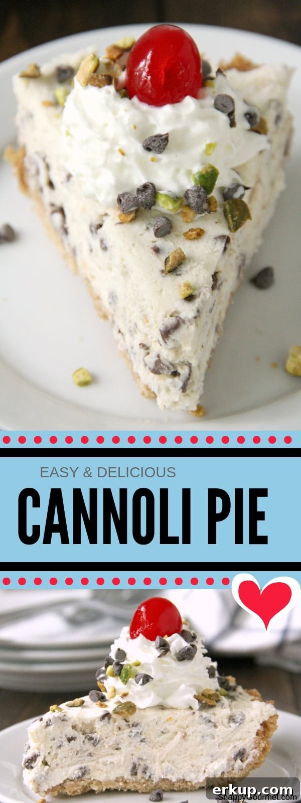 cannoli pie collage