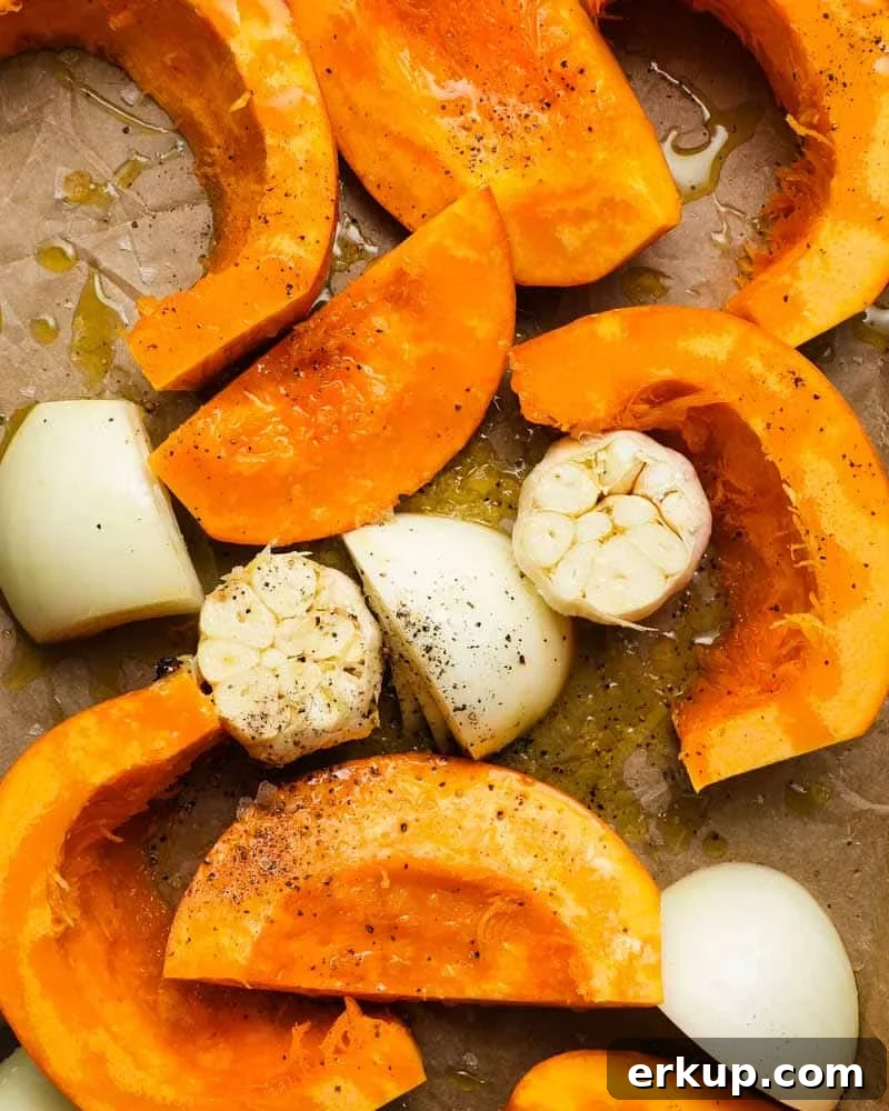 Roasted Pumpkin Soup with Pesto