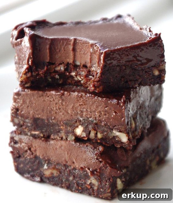 No Bake Chocolate Fudge Bars