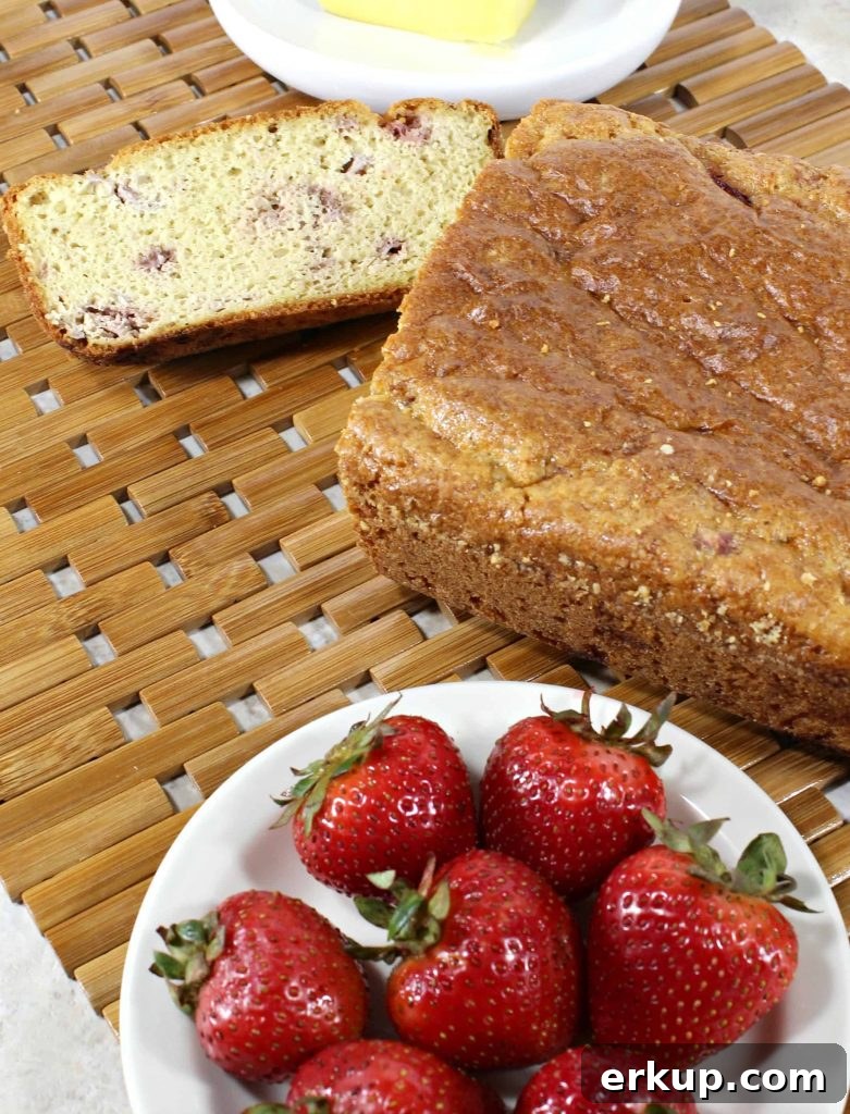 Easy Keto Strawberry Bread Recipe