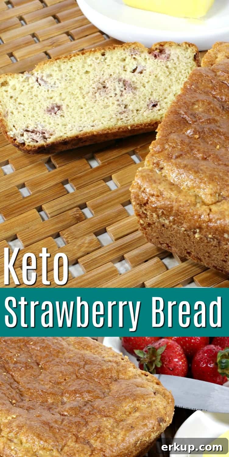 Easy Keto Strawberry Bread Recipe