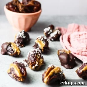 Almond Butter Stuffed Dates Recipe 6 almond butter stuffed dates