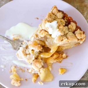 Caramel Apple Tart with cinnamon streusel.