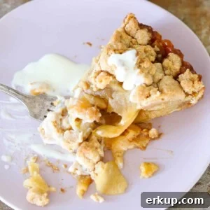Caramel Apple Tart with cinnamon streusel.