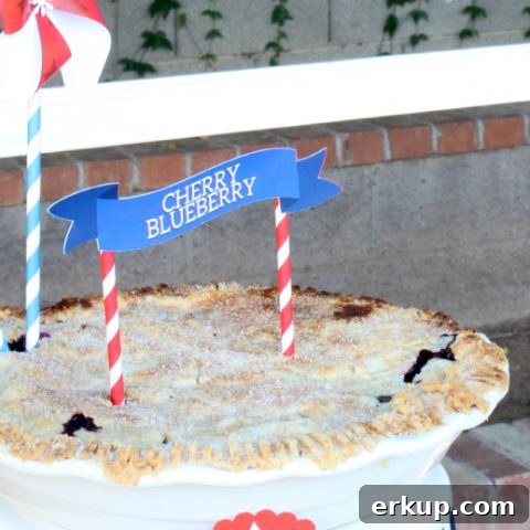 Cherry Blueberry Pie